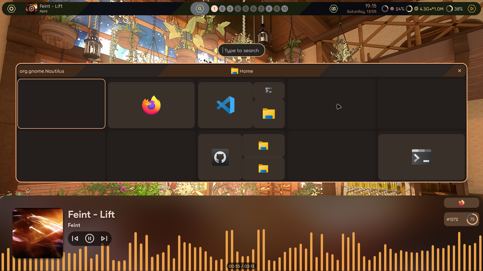 An example themed Hyprland configuration